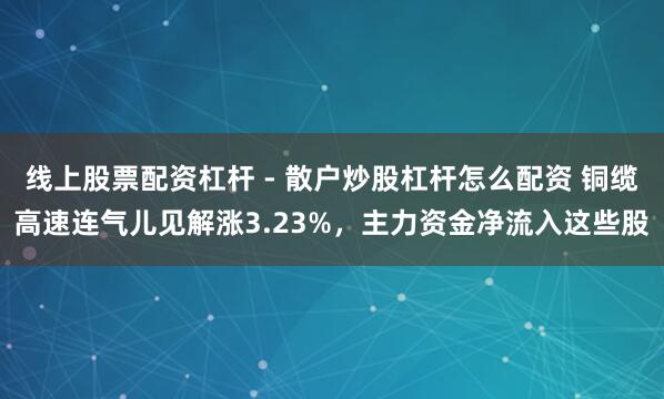 线上股票配资杠杆 - 散户炒股杠杆怎么配资 铜缆高速连气儿见解涨3.23%，主力资金净流入这些股