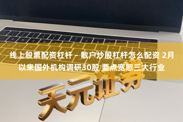 线上股票配资杠杆 - 散户炒股杠杆怎么配资 2月以来国外机构调研30股 要点宽恕三大行业